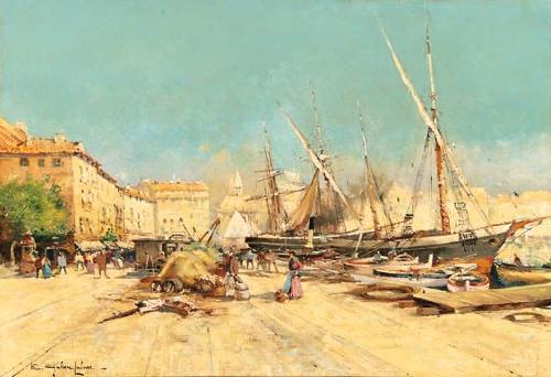 Eugene Galien-Laloue Marseille Port